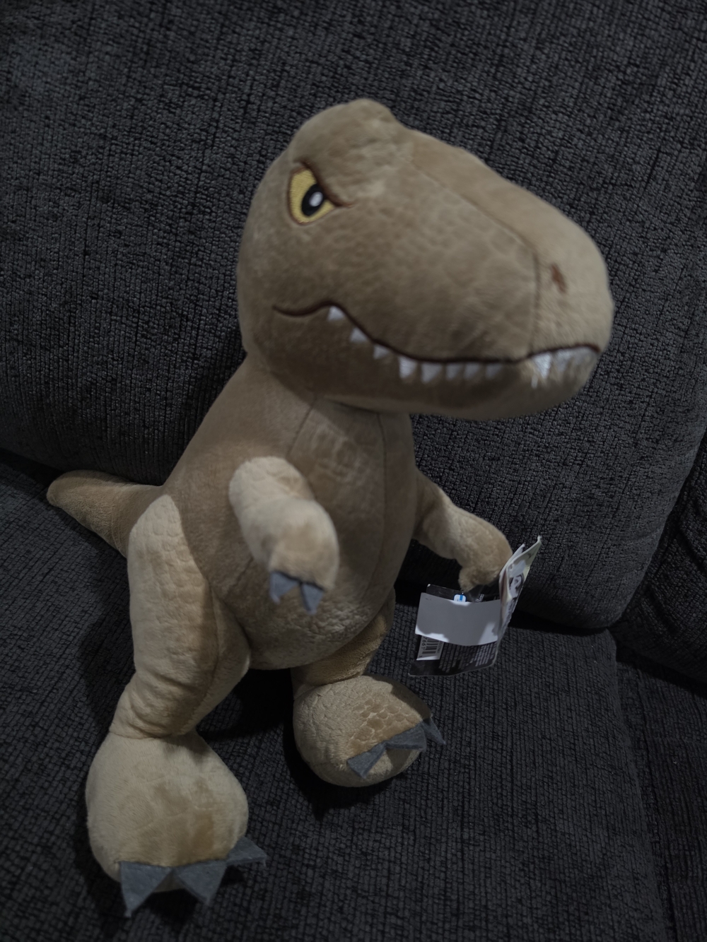 Plush Tyrannosaurus Rex Stuffed Animal - Brown Dinosaur Toy